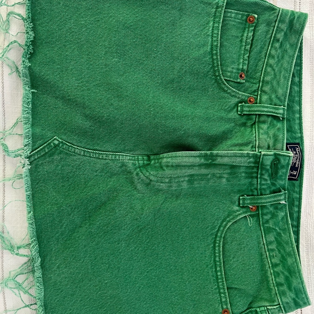 Abercrombie & Fitch Green Denim skirt size 26/2